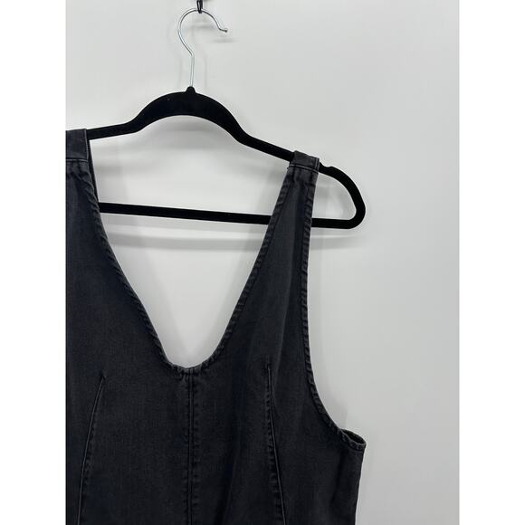 Free People We The Free High Roller Skirtall Womens XL Black Denim Dress - Picture 6 of 9